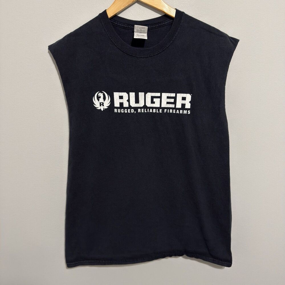 Ruger Firearms Cutoff T Shirt Men's Black Size Large